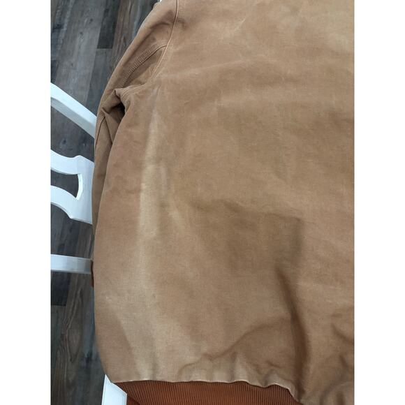 Vintage Carhartt J131 Sandstone Active Jacket union made Duck Thermal Workwear - Picture 9 of 11